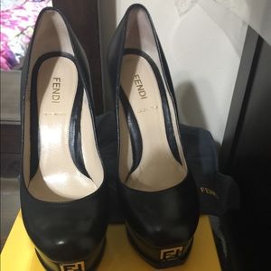 Fendi black pumps!
